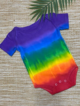 Rainbow Tie Dye Bodysuit One Piece Purple Top  Baby Size 00-0-1