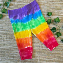Tie Dye Rainbow Baby Pants/ Leggings Purple Top