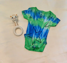 Tie Dye Body Suit One Piece  Blue Green Combination Size 00000
