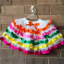 Layered White Fairy Tutu Skirt with Ribbon Trim, 4-5 years