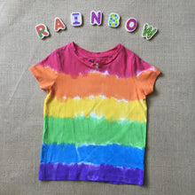 Tie Dyed T-Shirt Rainbow Red Top