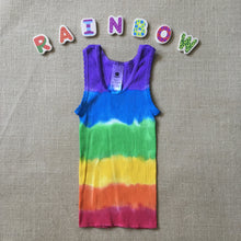 Tie Dyed Singlets Rainbow Purple Top