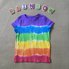 Tie Dyed T-Shirt Rainbow Purple Top