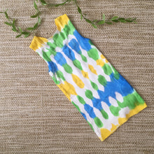 Tie Dyed Singlet Blue/Green/Yellow/White size 00-8 years