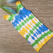 Tie Dyed Singlet Blue/Green/Yellow/White size 00-8 years