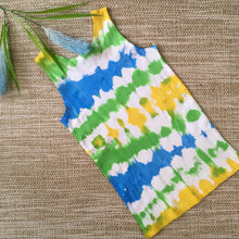 Tie Dyed Singlet Blue/Green/Yellow/White size 00-8 years