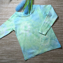 Tie Dye T-Shirt long Sleeves Blue/Green sizes 2-8