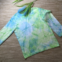 Tie Dye T-Shirt long Sleeves Blue/Green sizes 2-8