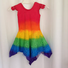 Rainbow Princess Fairy Dress RED Top Baby Size 00, 0, 1