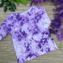 Tie Dye T-Shirt long Sleeves Purple Splash