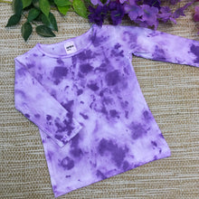 Tie Dye T-Shirt long Sleeves Purple Splash