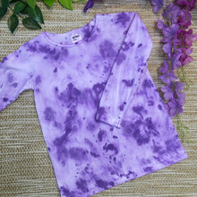 Tie Dye T-Shirt long Sleeves Purple Splash